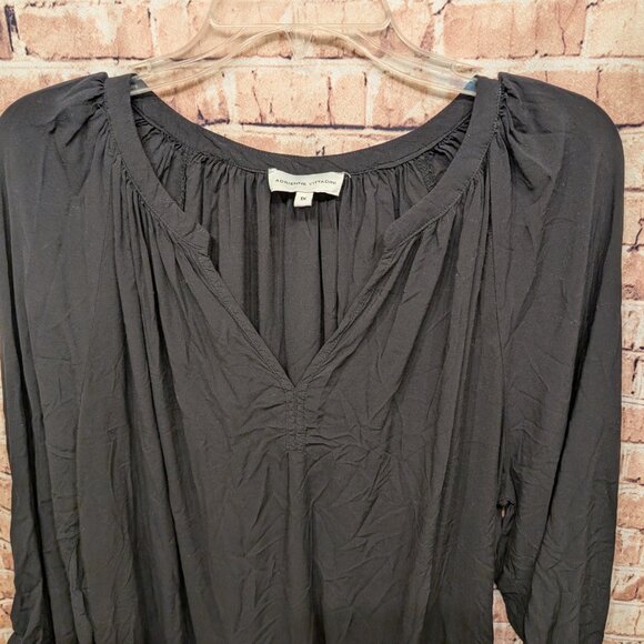Adrienne Vittadini 100% Rayon V-Neck Blouse 3/4 Sleeve Size 1X - Picture 3 of 10